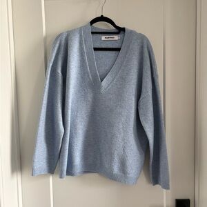Rumored Soft Sky Blue V-Neck Sweater
